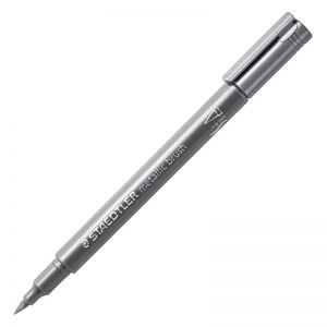Pisak pędzelkowy Staedtler Metallic Brush 1-6mm, Srebrny